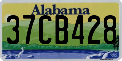 AL license plate 37CB428