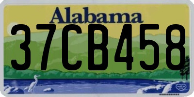 AL license plate 37CB458