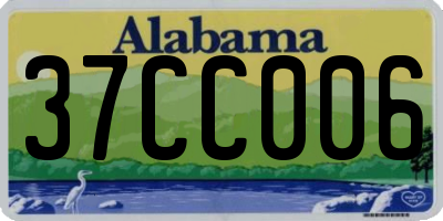 AL license plate 37CC006