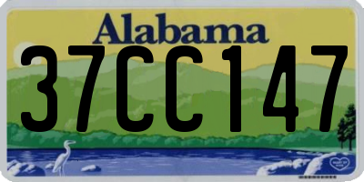 AL license plate 37CC147