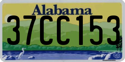 AL license plate 37CC153