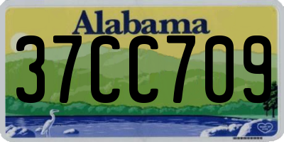 AL license plate 37CC709