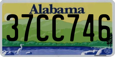 AL license plate 37CC746