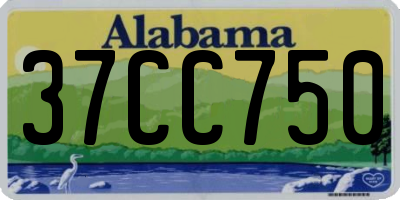 AL license plate 37CC750