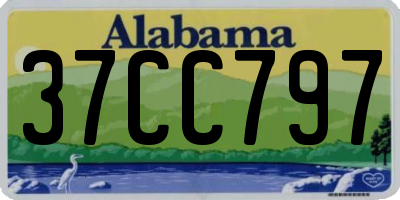 AL license plate 37CC797