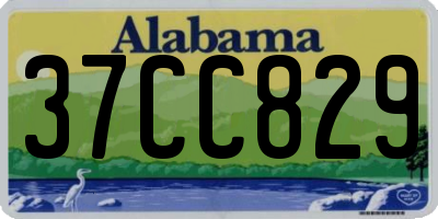 AL license plate 37CC829