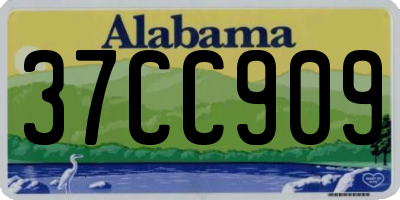 AL license plate 37CC909