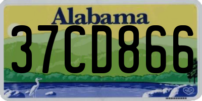 AL license plate 37CD866