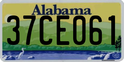 AL license plate 37CE061