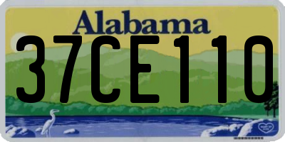 AL license plate 37CE110