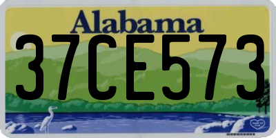 AL license plate 37CE573