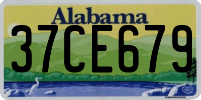 AL license plate 37CE679