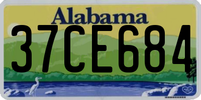 AL license plate 37CE684