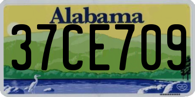 AL license plate 37CE709
