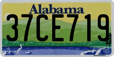 AL license plate 37CE719