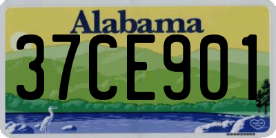 AL license plate 37CE901