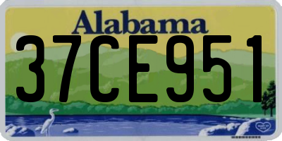 AL license plate 37CE951