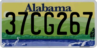 AL license plate 37CG267