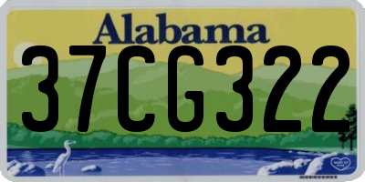 AL license plate 37CG322