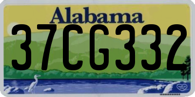 AL license plate 37CG332