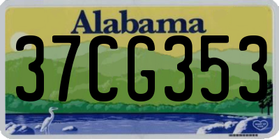AL license plate 37CG353