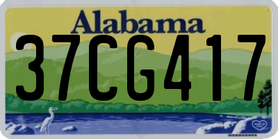 AL license plate 37CG417