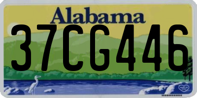 AL license plate 37CG446