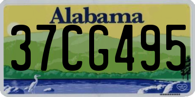 AL license plate 37CG495
