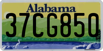 AL license plate 37CG850