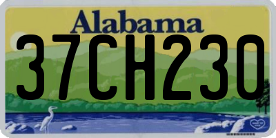 AL license plate 37CH230