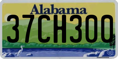 AL license plate 37CH300