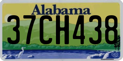 AL license plate 37CH438