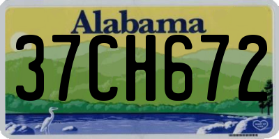 AL license plate 37CH672