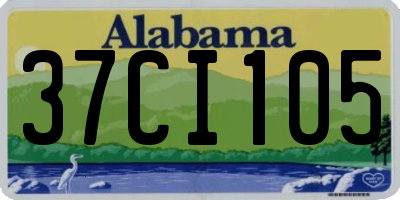 AL license plate 37CI105