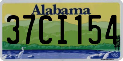 AL license plate 37CI154