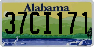 AL license plate 37CI171