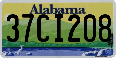 AL license plate 37CI208
