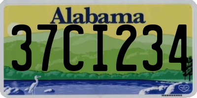 AL license plate 37CI234