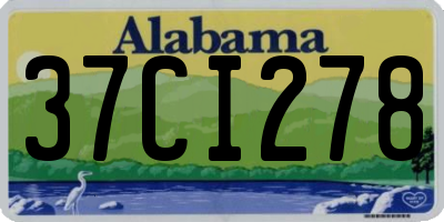 AL license plate 37CI278