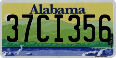 AL license plate 37CI356