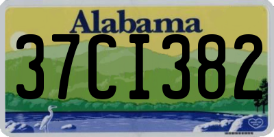 AL license plate 37CI382