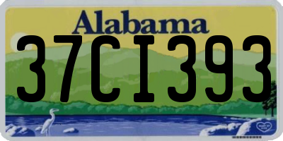 AL license plate 37CI393