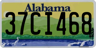AL license plate 37CI468