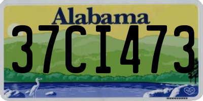AL license plate 37CI473