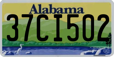 AL license plate 37CI502