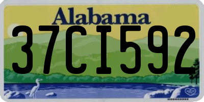 AL license plate 37CI592