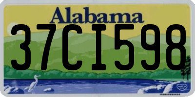 AL license plate 37CI598