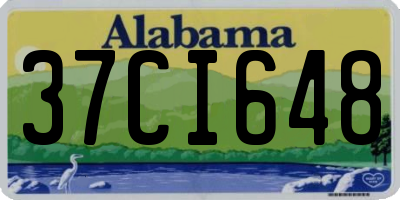 AL license plate 37CI648