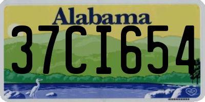 AL license plate 37CI654