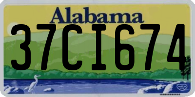 AL license plate 37CI674